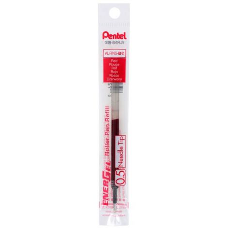 Wkład do długopisu Pentel EnerGel 0.5mm Czerwony - 2